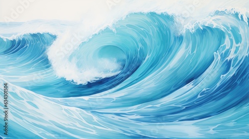 Waves in Aquamarine Colors