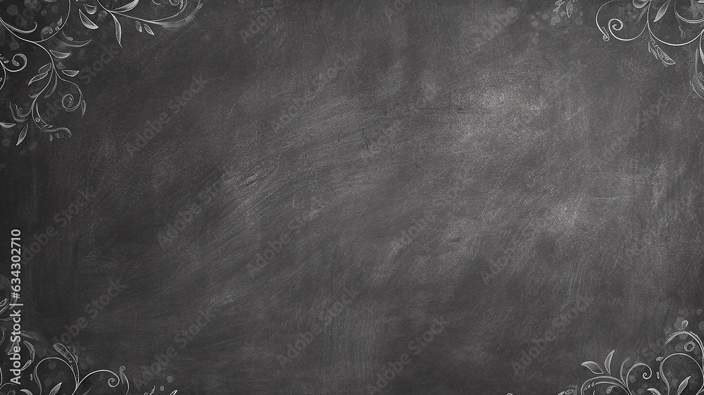 blackboard in the classroom for chalk. black gray blank background. chalkboard - obrazy, fototapety, plakaty 