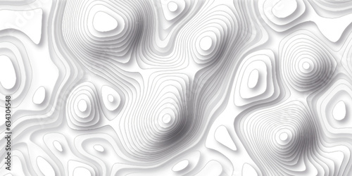 Pattern with lines and dots The stylized height of the topographic map contour in lines and contours isolated on transparent. Black and white topography contour lines map isolated on white background.