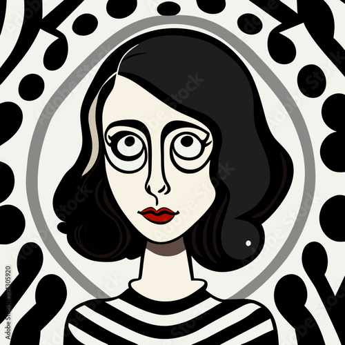 surreal portrait of a girl