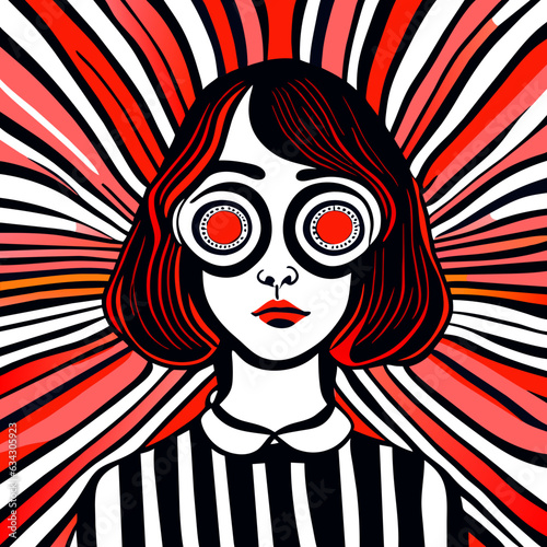 surreal portrait of a girl