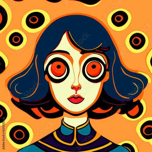 surreal portrait of a girl