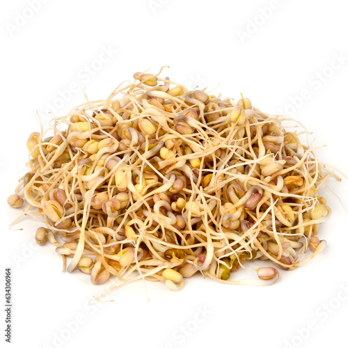 Masha sprouts on a white background