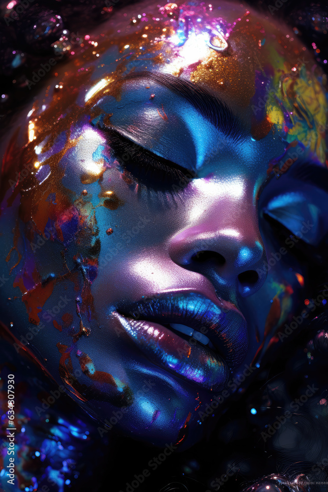 Futuristic Fashion Portrait of an Young Beautiful Women Futuristic Fashion Portrait of an Young Beautiful Women
