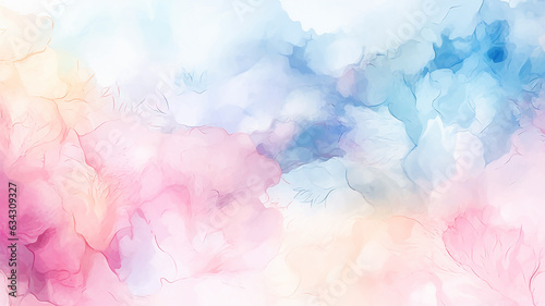 multi-colored watercolor summer delicate paint background.