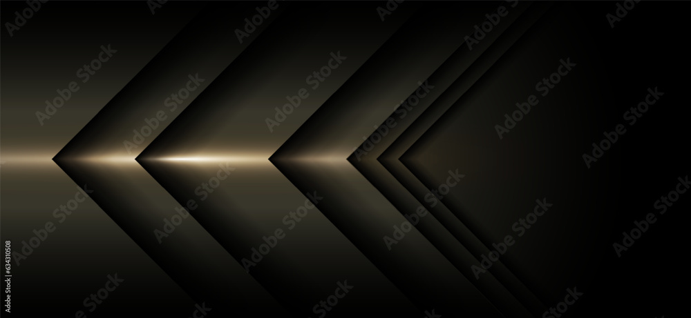 metal arrow texture abstract with golden light premium on dark black luxury futuristic modern design background. vector illustration metal arrow texture abstract with golden light premium on dark black luxury futuristic modern design background. vector illustration