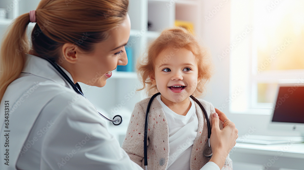 beautiful young daughter at the pediatrician's office beautiful young daughter at the pediatrician's office