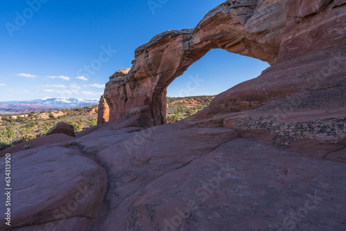 hiking the broken arch trail in arches national park, utah, usa © Christian B.