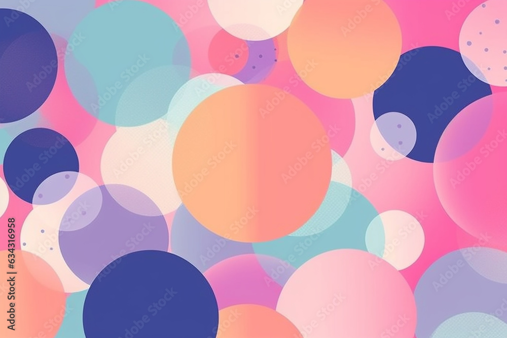 polka dot background, circle wallpaper, colorfull