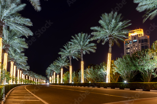 Lake View of Beautiful New Developing city Lusail photo