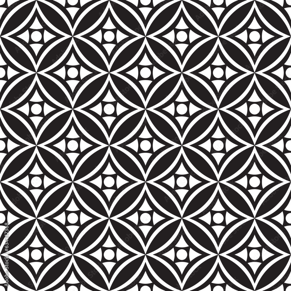 Fototapeta premium abstract seamless ornament pattern vector illustration