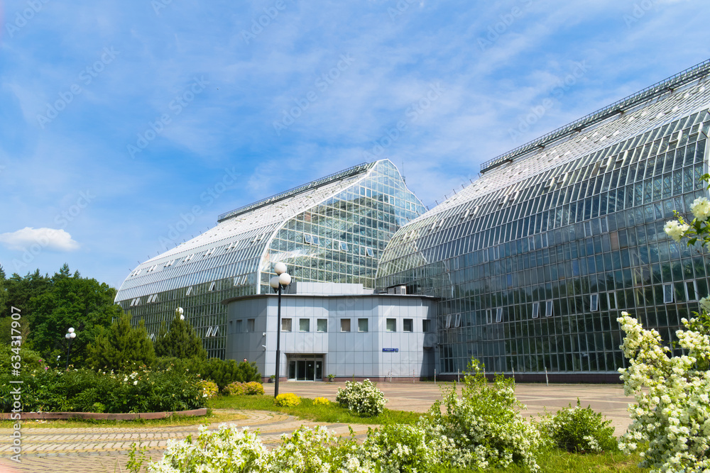 Greenhouse in the Tsitsin Main Moscow Botanical Garden of Academy of Sciences.
