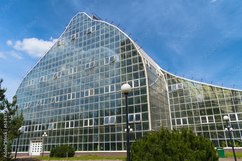 Greenhouse in the Tsitsin Main Moscow Botanical Garden of Academy of Sciences.