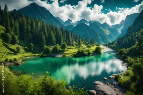 lake in the mountains © Hamza
