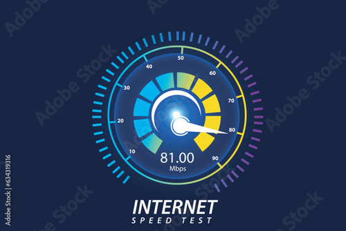 vector Internet speed test template