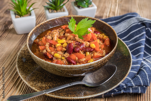 Mexican chili con carne.