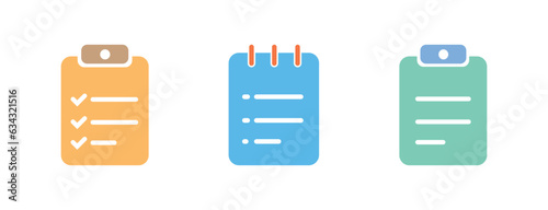 Flat List Icon Symbol Vector Illustration