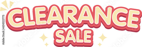 Clearance sale text effect, alphabet pastel text effect, promotion discount label templates