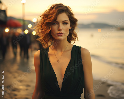 woman on the beach