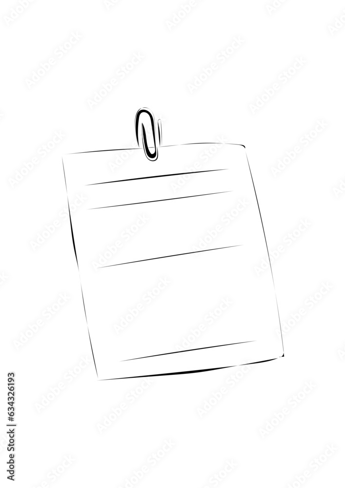 Naklejka premium Notizzettel 