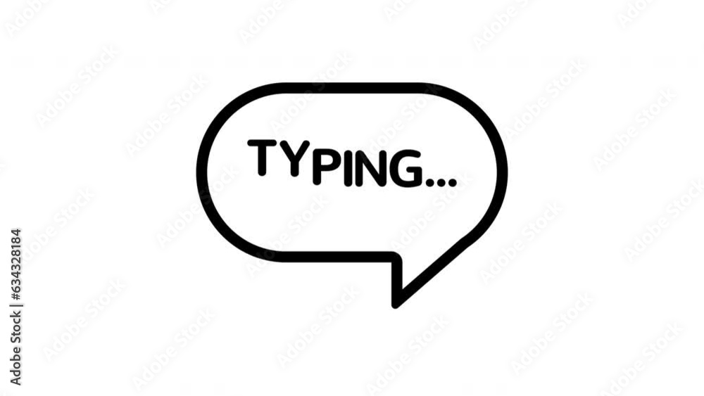 Speech bubble animation icon, alpha channel included. Speech bubble animation icon, alpha channel included.