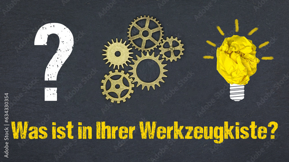 Obraz premium Was ist in Ihrer Werkzeugkiste? 