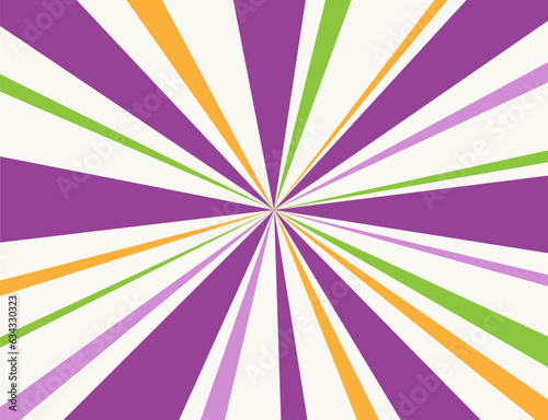 Sunburst rays flat vector background