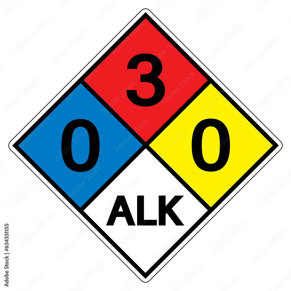 nfpa-diamond-704-0-3-0-alk-symbol-sign-vector-illustration-isolate-on
