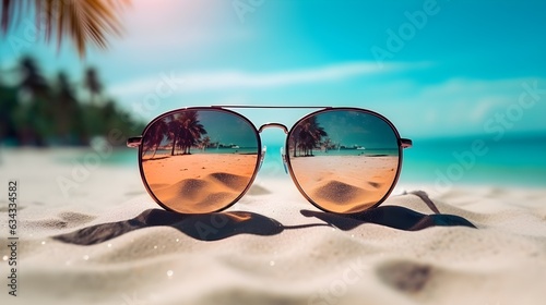 Sonnenschutz: Sonnenbrille am Strand