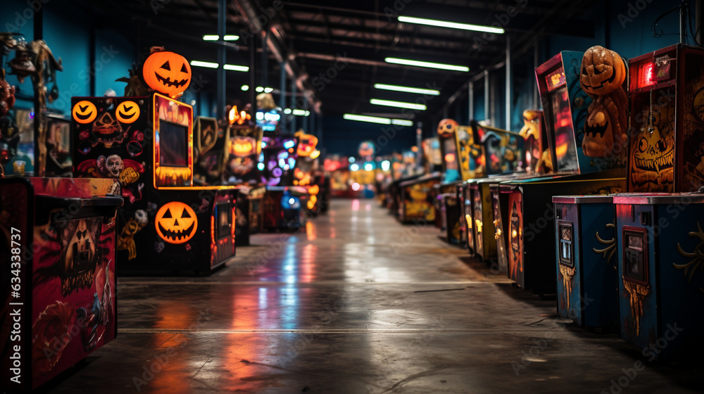 Halloween Carnival Games: A fun-filled Halloween carnival with games, rides, and prizes, adding a joyful aspect to the spooky celebrations 