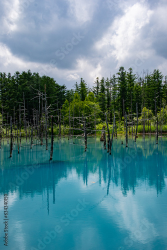 Shirogane Blue Pond, Japan