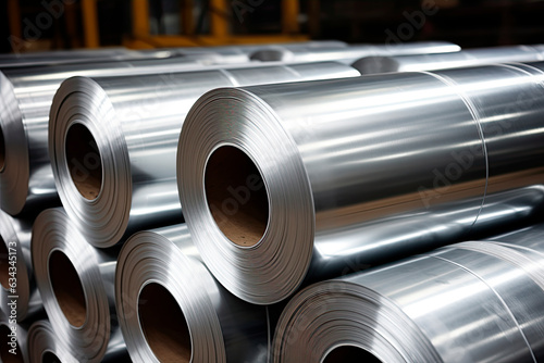 Aluminum sheet rolls Fototapet