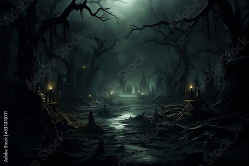 Haunted Halloween: Mysterious Forest of Fright © Ash
