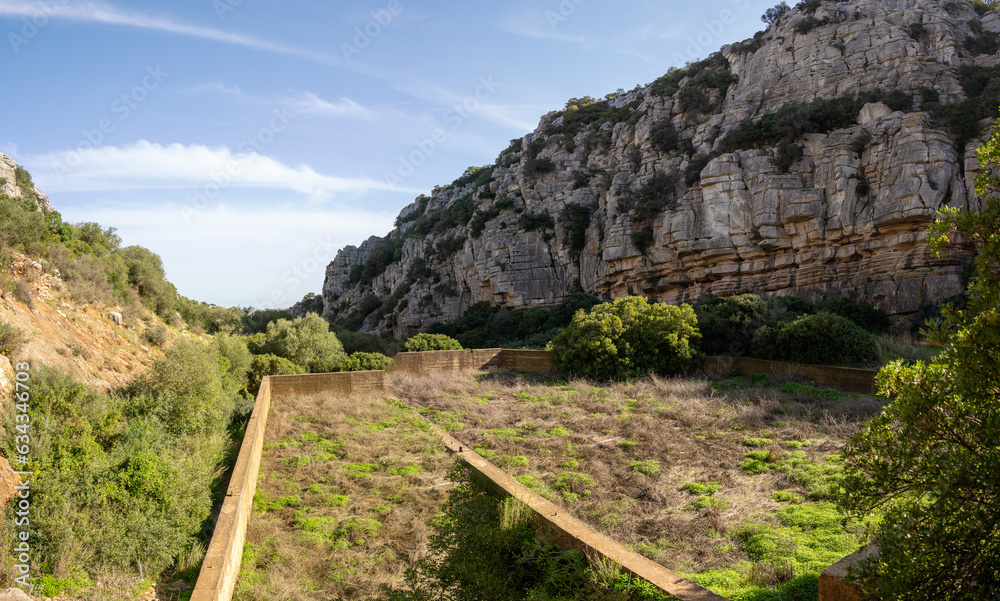 The Canuto de la Utrera trail located in Casares, Malaga, Spain