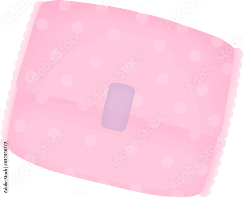 Illustration of a sanitary pad