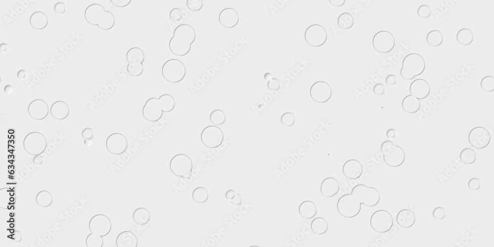 Random sized small scattered white inset rings or circles geometry objects background wallpaper banner pattern