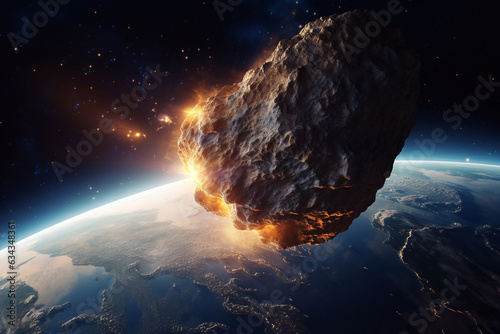 giant asteroid is approaching Earth. Generative AI