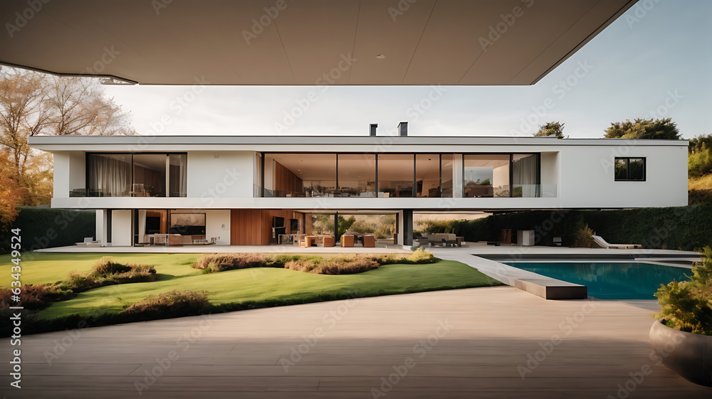 Fototapeta premium luxury home with a balcony