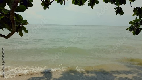 Aerial views of beach and coast in Malaysia