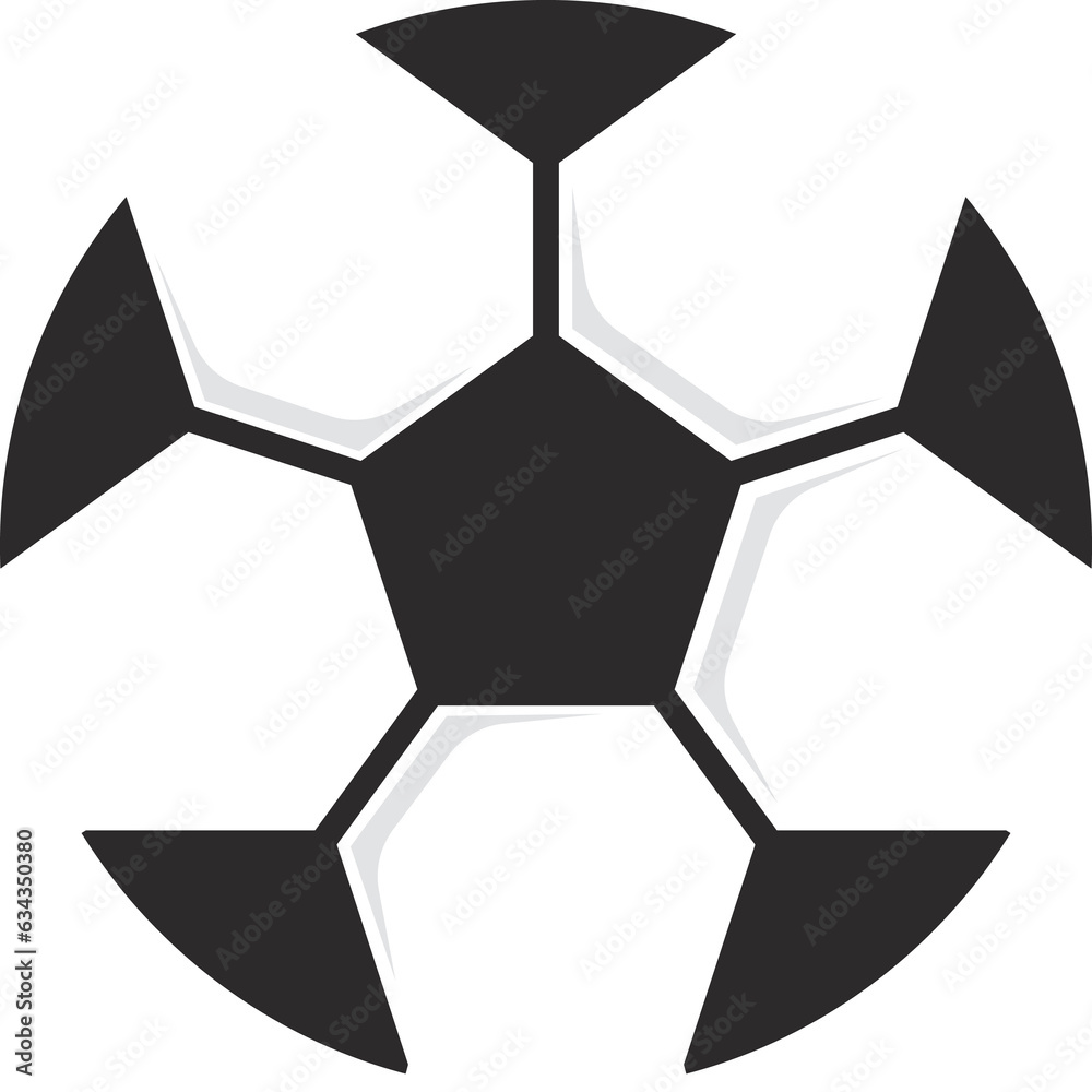 soccer color flat icon