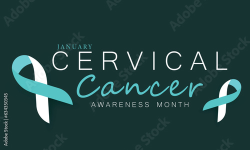 Cervical Cancer awareness month. background, banner, card, poster, template. Vector illustration.