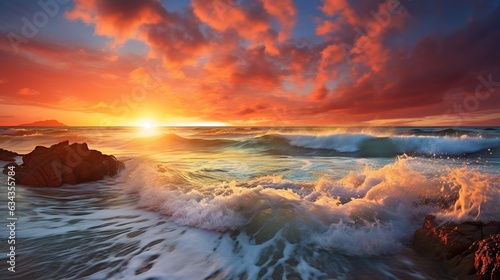 sunset over the sea © IKARTS