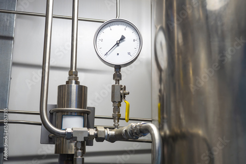 Gas pressure gauge. Propane...