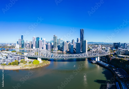Story Bridge and Brisbane Skyline in Australia © FiledIMAGE