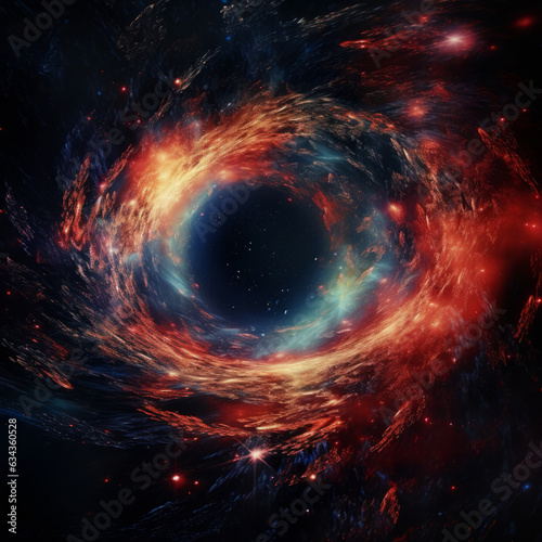 Cosmic scenery with a black hole