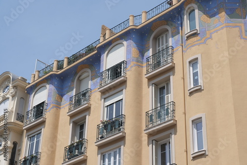 Art Deco building facades, geometric decorations, ornaments and more. Architecture from the beginning of the 20th century.
Shot in Nice, France.