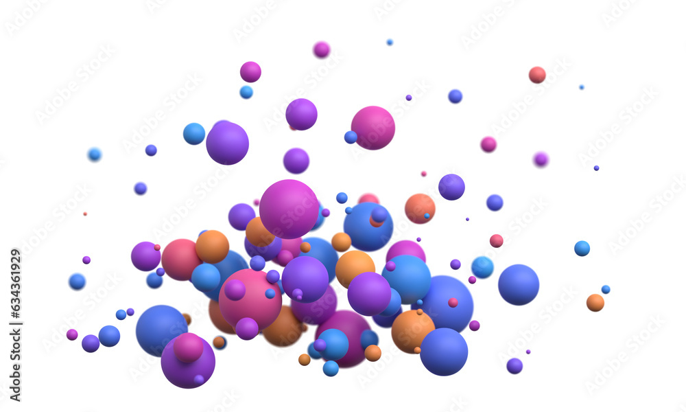 Colorful spheres, 3d render Colorful spheres, 3d render