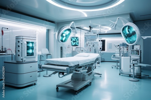 Equipment and medical devices in modern operating room | Generative AI