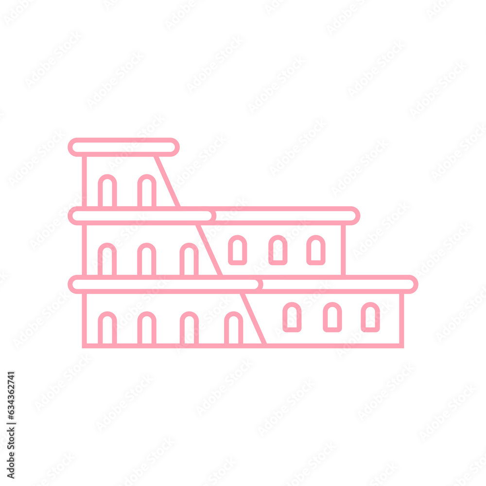 Rome colosseum icon