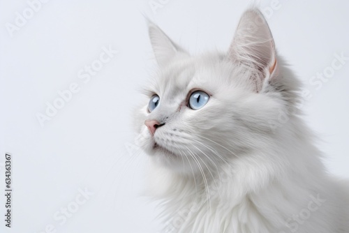 photo of a cat on a plain white background